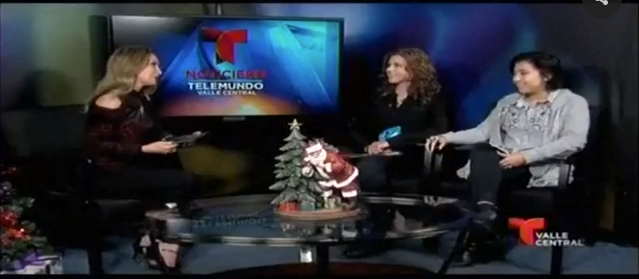 Telemundo’s “Opening Door’s segment” with Norma Gaspar.