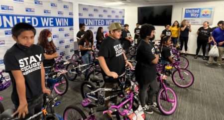 United Way partners up to give away bikes, books and backpacks